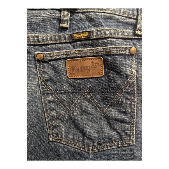 Men's 40X30 WRANGLER Denim George Straight Cowboy Cut Collection Stretch Jeans - Picture 7 of 10